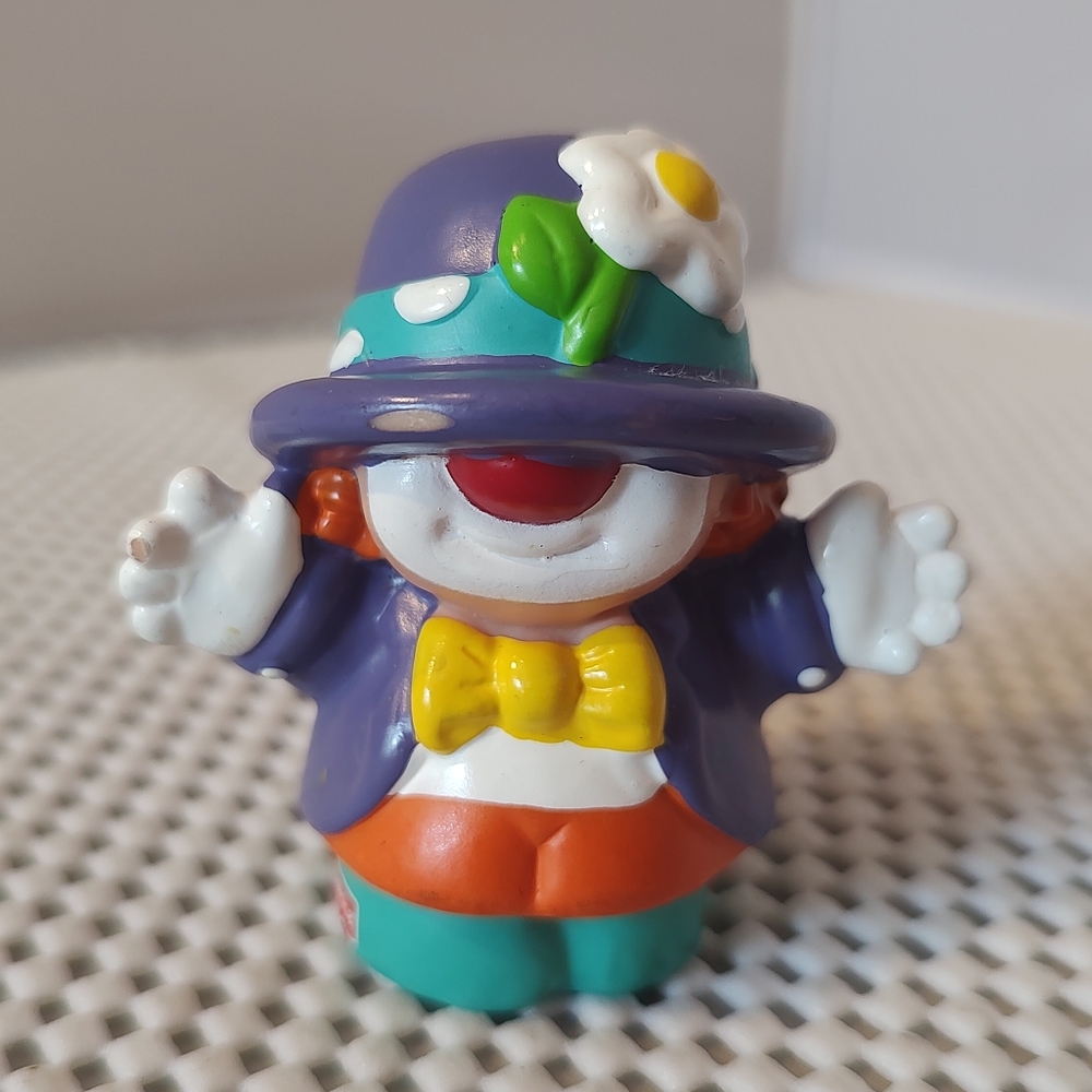 Fisher Price Little People Clown with Purple Hat & Jacket 2003